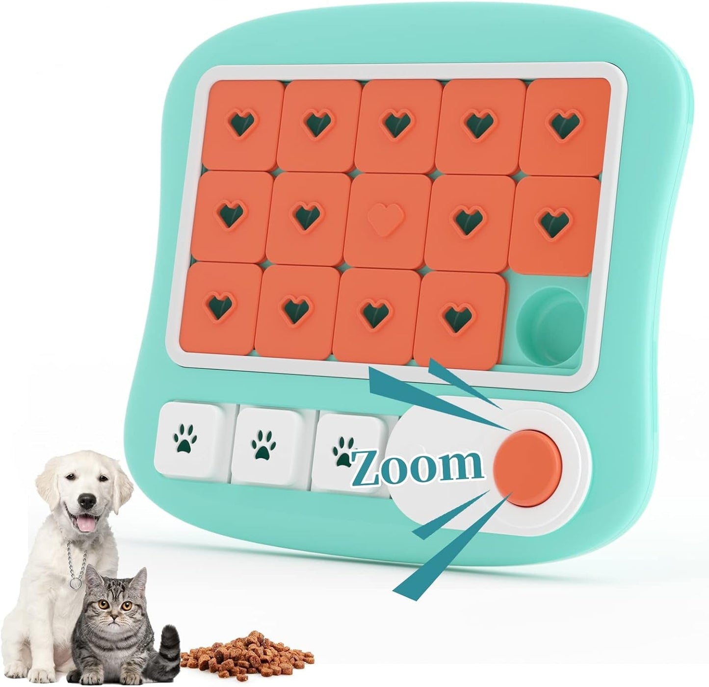 Knitly Dog Puzzle Toys for Large Medium Small Smart Dogs, Interactive Dog Toys for Boredom and Stimulation, Dog Enrichment Toys with Squeak Design,Dog Treat Puzzle Gift for Fun Slow Feeder