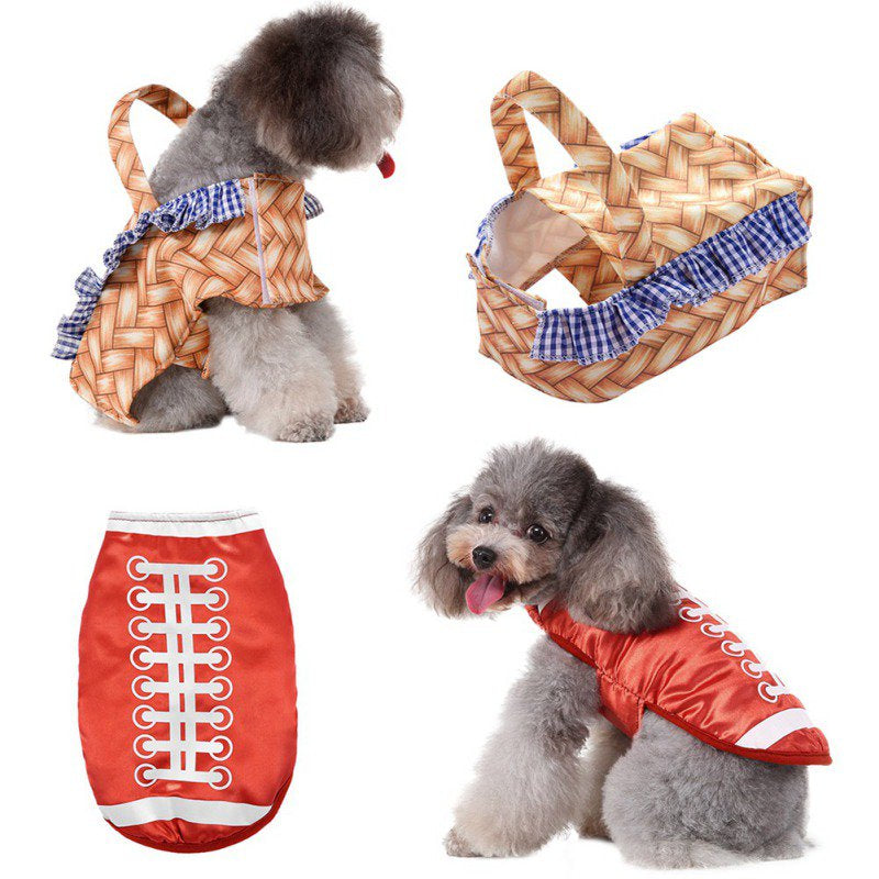 Ochine Halloween Hand Basket Dog Costume Set Funny Pet Basket Designed Dogs Clothes Apparel Party Dress up Clothing Christmas Halloween Animals & Pet Supplies > Pet Supplies > Dog Supplies > Dog Apparel OCHINE