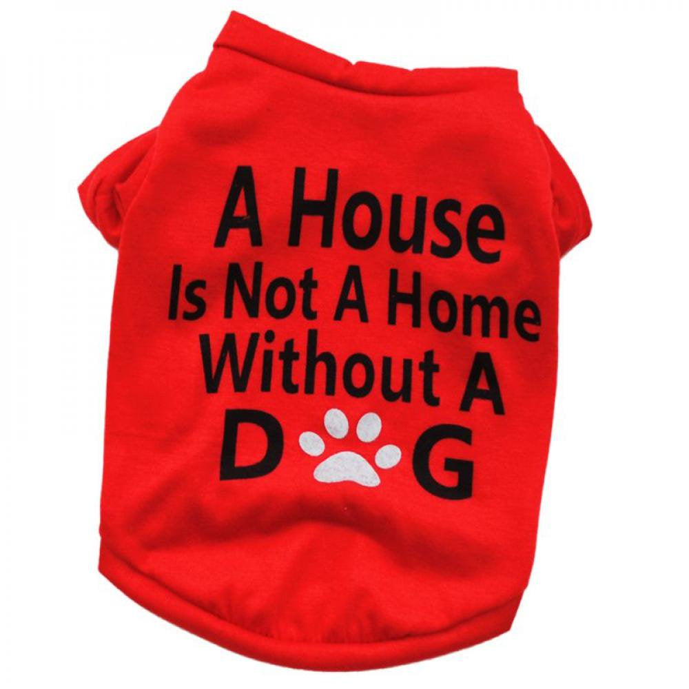 Promotion Clearance!Pet Puppy Summer Vest Small Dog Cat Dogs Clothing Cotton T Shirt Apparel Clothes Dog Shirt Pet Clothing Animals & Pet Supplies > Pet Supplies > Dog Supplies > Dog Apparel EleaEleanor S Red