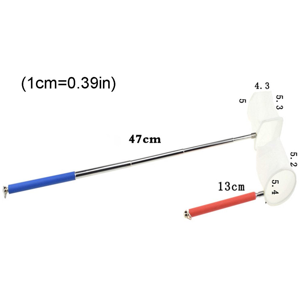 Heroneo Aquarium Retractable 3D Stainless Steel Fishnet Pocket Shrimp Catching Fish For Animals & Pet Supplies > Pet Supplies > Fish Supplies > Aquarium Fish Nets Heroneo