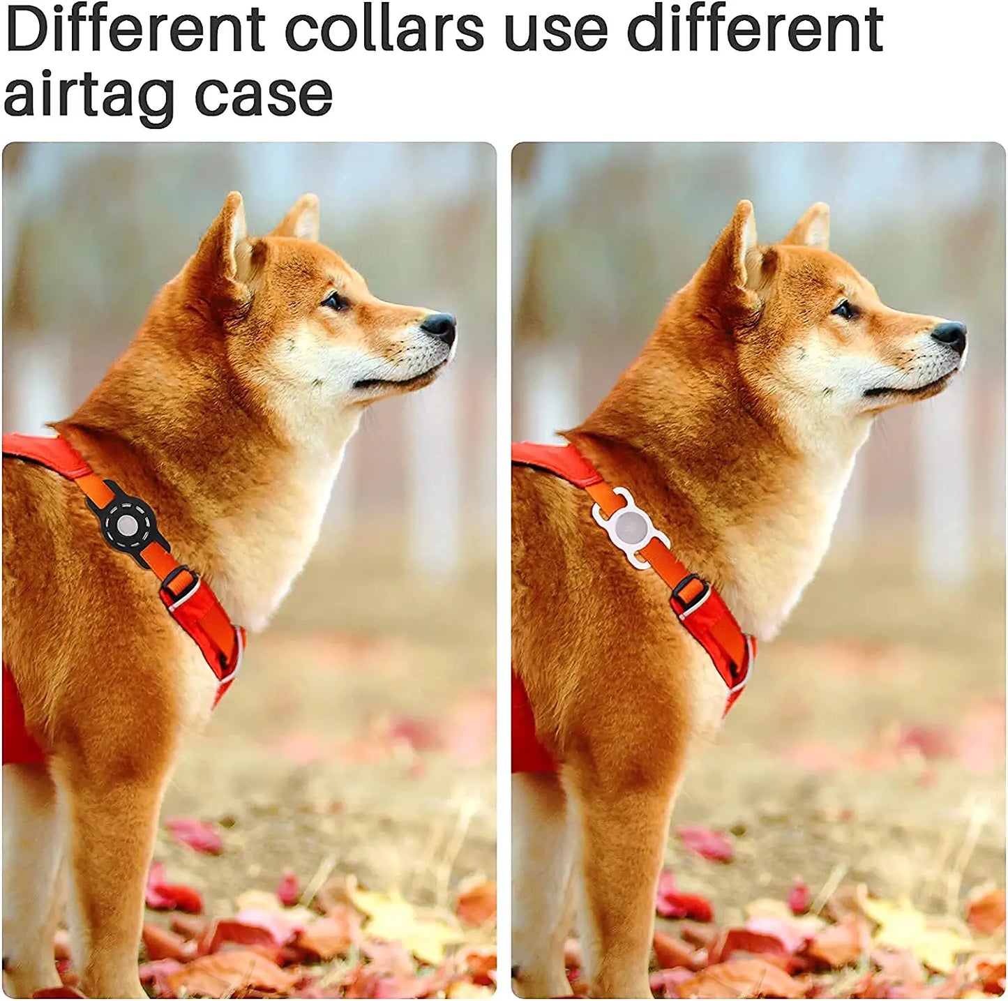 Air Tag Holder, 4 Pack Silicone Airtag Case, Airtag Keychain Compatible with Apple New Airtag Dog Collar for Keys, Bag, Pet Collar, Backpack by Nothing Burger (Black, White, Pink,Blue) Electronics > GPS Accessories > GPS Cases Nothing burger