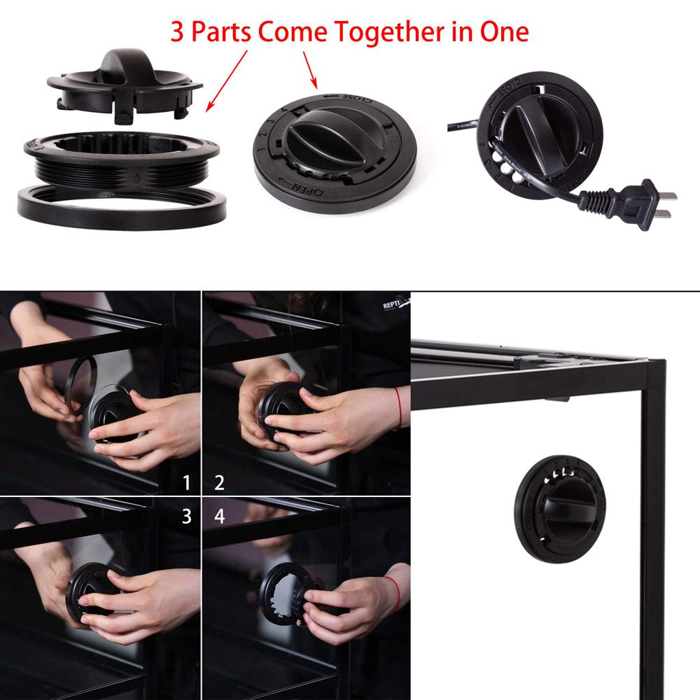 Oiibo 50 Gallon White Knock down Tempered Glass Terrarium Animals & Pet Supplies > Pet Supplies > Reptile & Amphibian Supplies > Reptile & Amphibian Substrates ETAN PET SUPPLIES INC