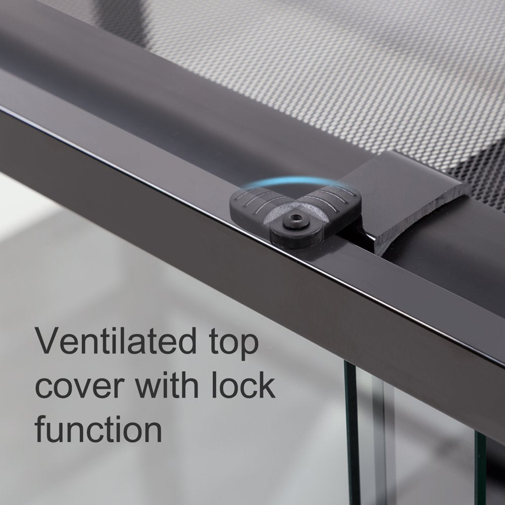 REPTI-ZOO Reptile Glass Terrarium, Sliding Doors with Screen Ventilation 48" X 18" X 18"(64 Gallon) Animals & Pet Supplies > Pet Supplies > Reptile & Amphibian Supplies > Reptile & Amphibian Substrates Etan Pet Supplies Inc.