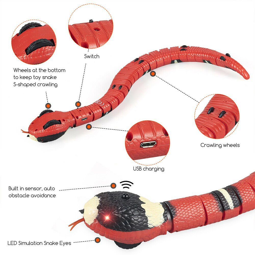Jahyshow Smart Sensing Snake Cat Toys Electron Interactive Toys for Cats Dog USB Charging Animals & Pet Supplies > Pet Supplies > Cat Supplies > Cat Toys JahyShow