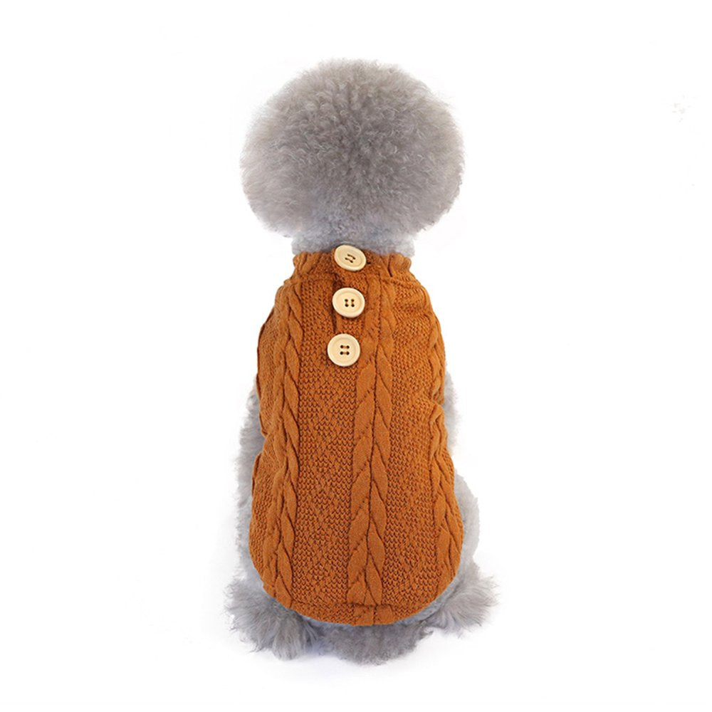 UDIYO Seller'S Recommendation, Winter Autumn Warm Dog Puppy Vest Sweater Knitted Clothes Pet Costume Apparel Animals & Pet Supplies > Pet Supplies > Dog Supplies > Dog Apparel UDIYO XL Brown