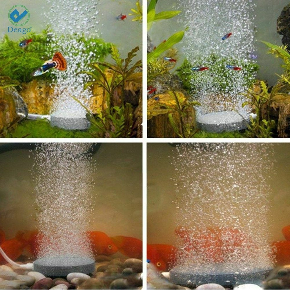 Deago 5.1-Inch Air Stone Disc Bubble Oxygen Diffuser for Aquarium Fish Tank Pond Pump Hydroponics Animals & Pet Supplies > Pet Supplies > Fish Supplies > Aquarium Air Stones & Diffusers Deago   