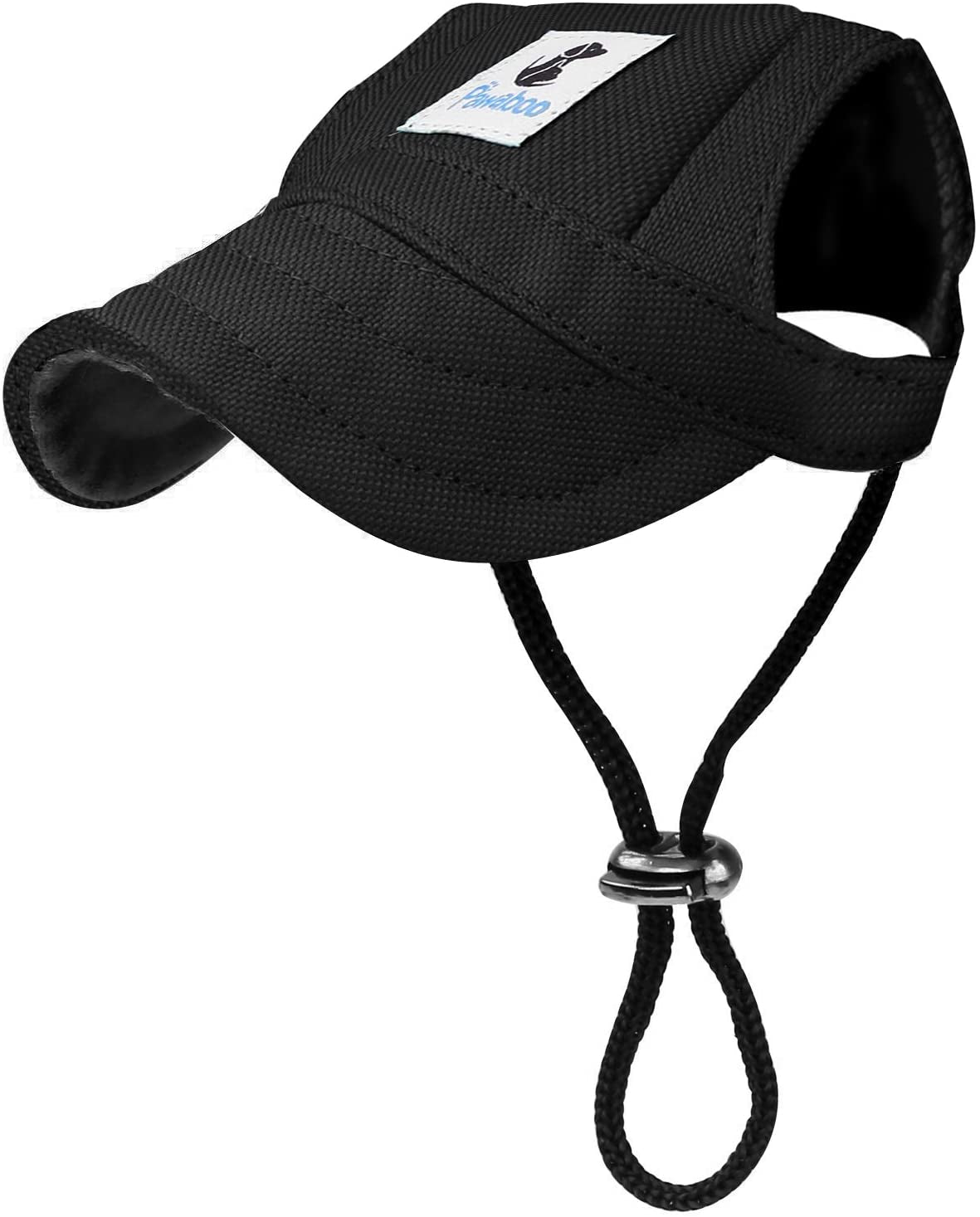 Pawaboo Dog Baseball Cap, Adjustable Dog Outdoor Sport Sun Protection Baseball Hat Cap Visor Sunbonnet Outfit with Ear Holes for Puppy Small Dogs, Small, Red Animals & Pet Supplies > Pet Supplies > Dog Supplies > Dog Apparel Pawaboo Black Large (Pack of 1)