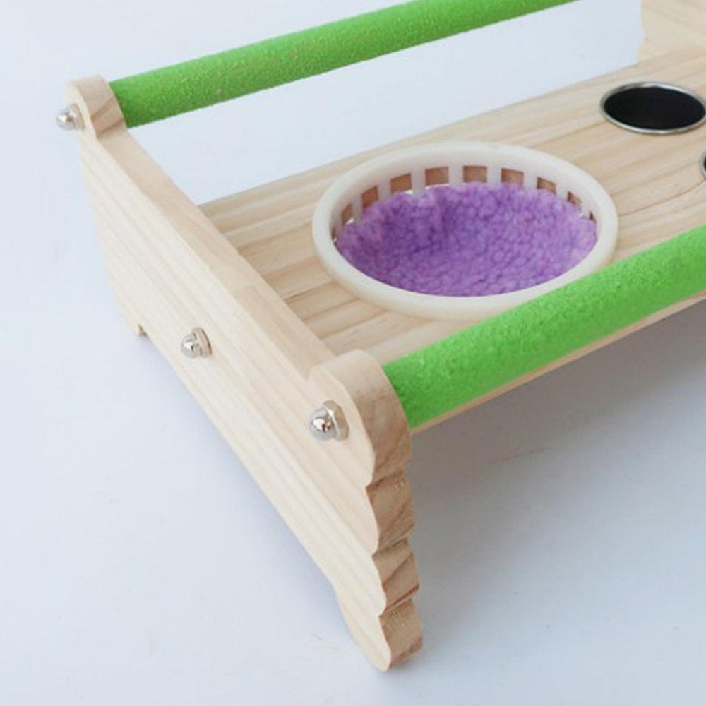 Parrot Perch Stand Birds Playstands W/ Bowl Cage Feeding Animals & Pet Supplies > Pet Supplies > Bird Supplies > Bird Cages & Stands HOMYL
