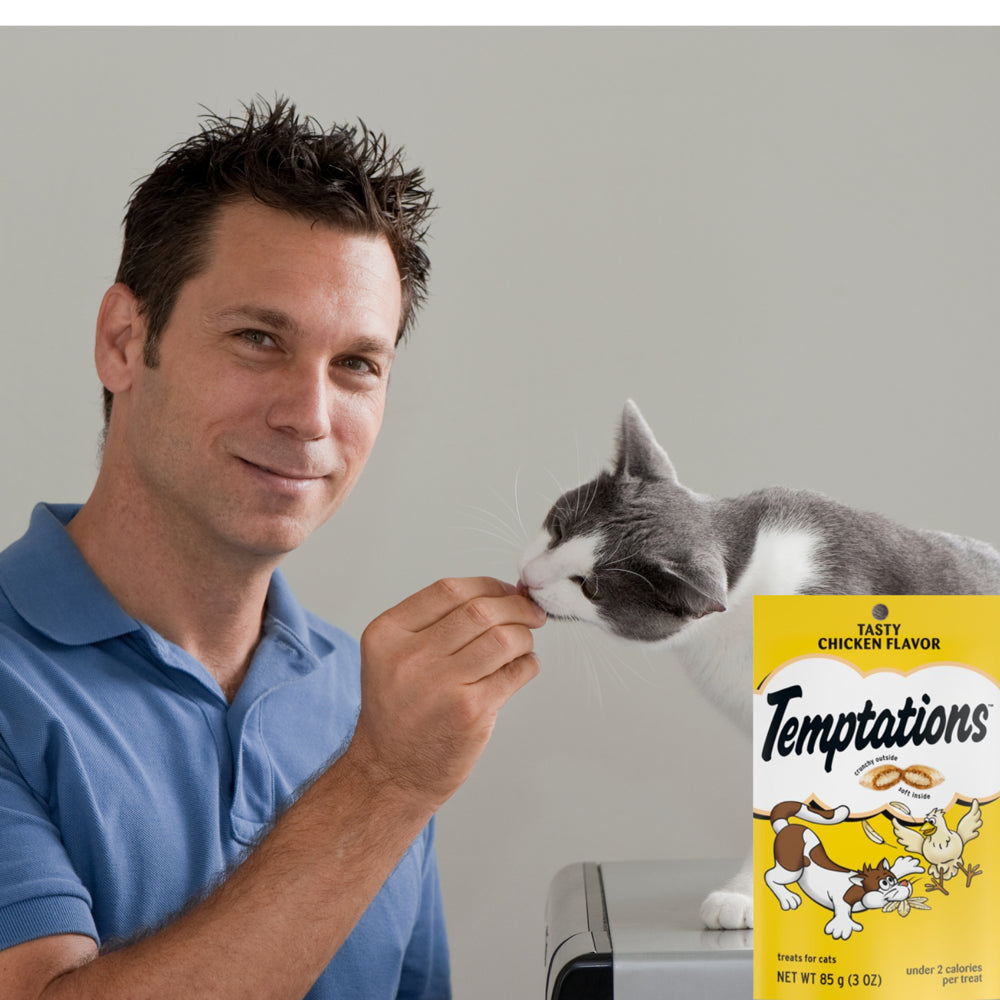 Temptations Tasty Chicken Flavor Crunchy and Soft Cat Treats Food Great Snack for Adult Cats, 3 Oz - Pack of 2 Animals & Pet Supplies > Pet Supplies > Cat Supplies > Cat Treats NS