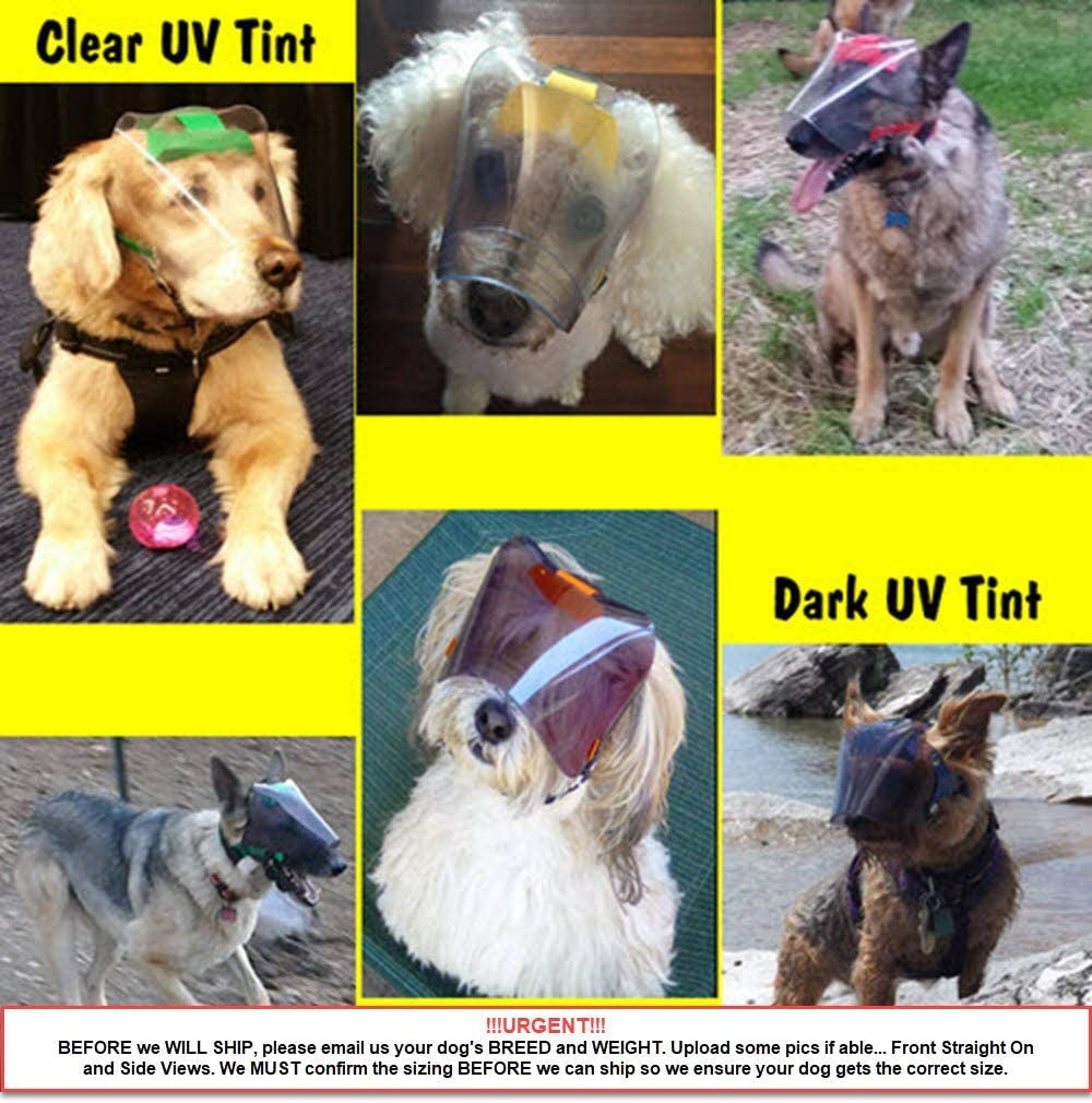 Optivizor Regular Snout Dark 90% UV Medical/Preventative Eye Protection (Goggles/Sunglasses) for Dogs (Size Mini) Animals & Pet Supplies > Pet Supplies > Dog Supplies > Dog Apparel Provizor