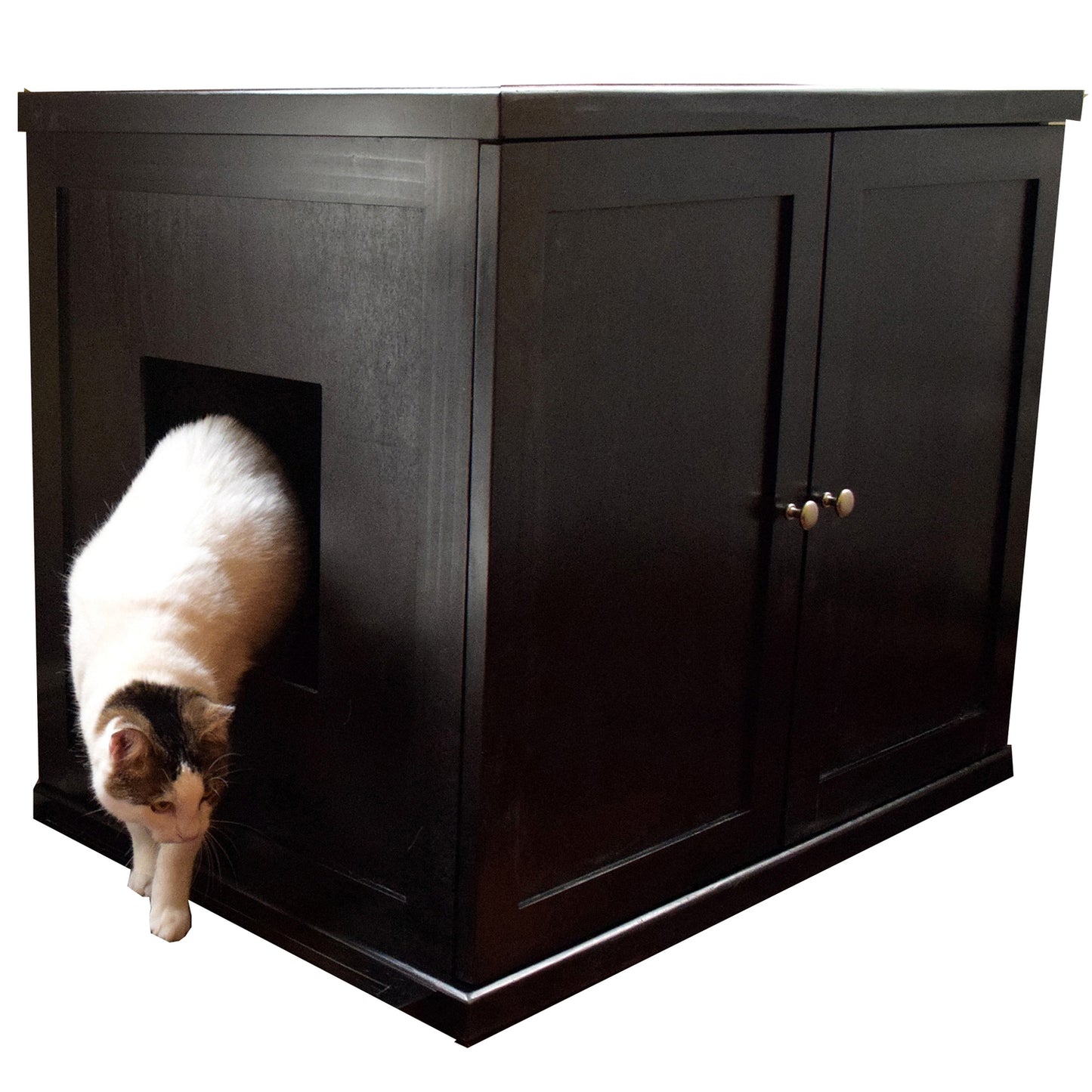 The Refined Feline Refined Litter Box, Xlarge, Mahogany Animals & Pet Supplies > Pet Supplies > Cat Supplies > Cat Furniture RefinedKind Pet Products Espresso