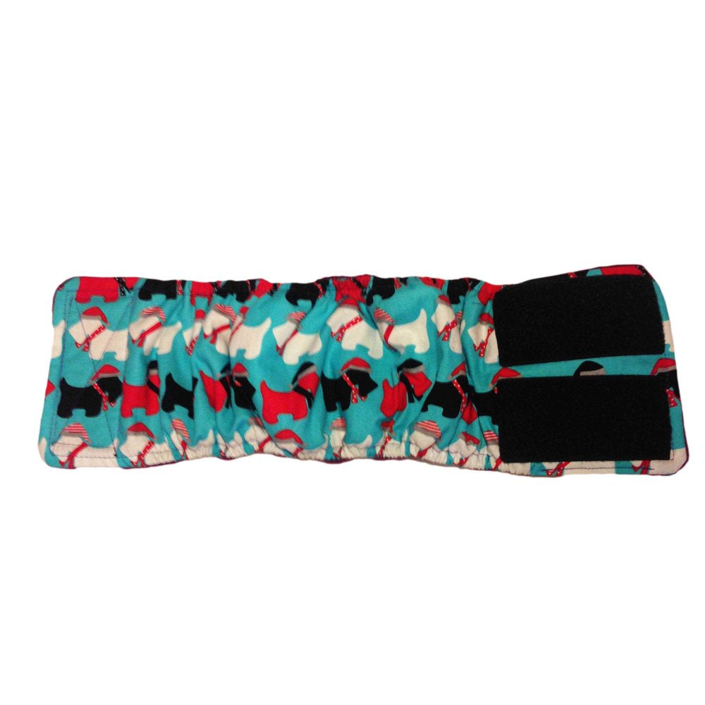Barkertime Holiday Doggie Washable Dog Belly Band Male Wrap - Made in USA Animals & Pet Supplies > Pet Supplies > Dog Supplies > Dog Diaper Pads & Liners Barkertime   