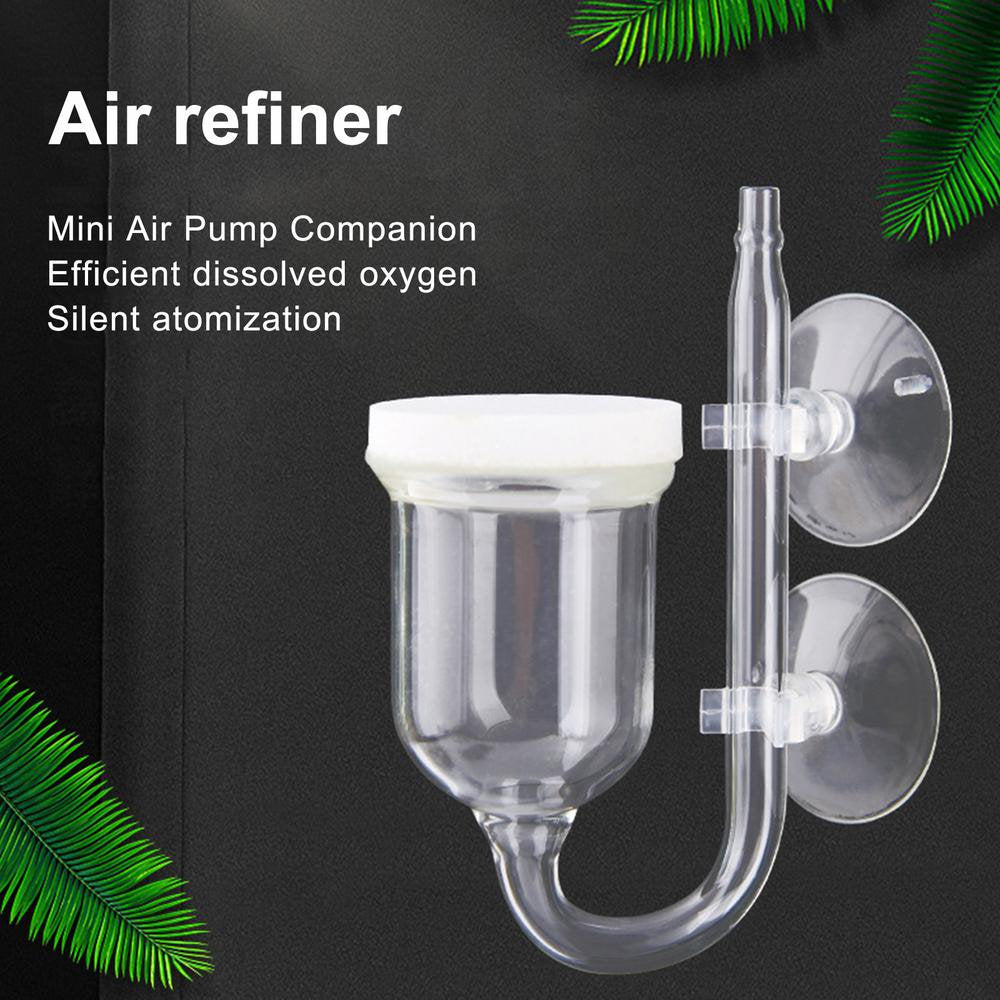 Glass Oxygen Refiner Air Stone Fish Tank Bubble Diffuser Animals & Pet Supplies > Pet Supplies > Fish Supplies > Aquarium Air Stones & Diffusers Ankishi