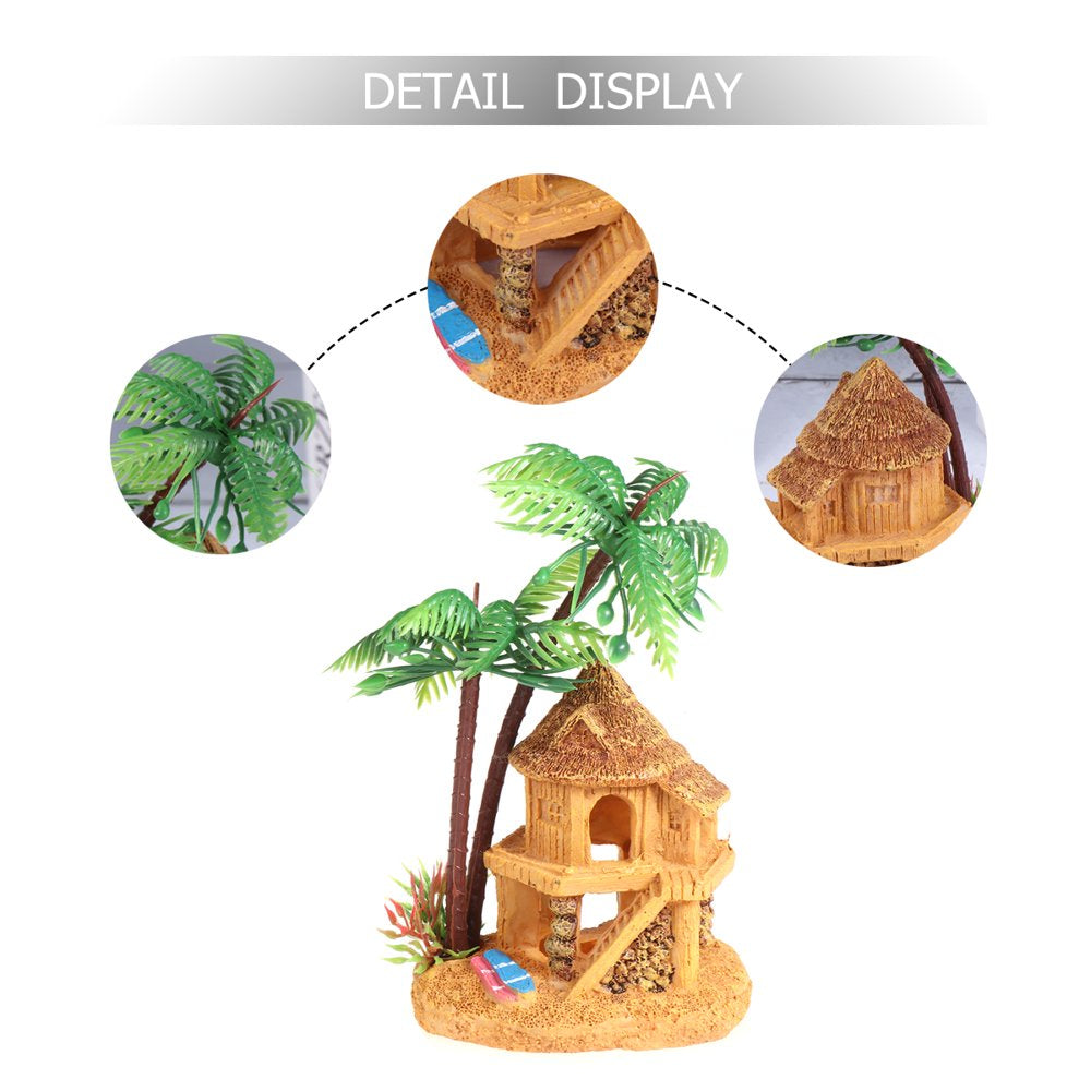 Aquarium Fish Tank House Decoration Resin Landscape Ornament Cave Garden Decor Artificial Decorations Animals & Pet Supplies > Pet Supplies > Fish Supplies > Aquarium Decor NUOLUX