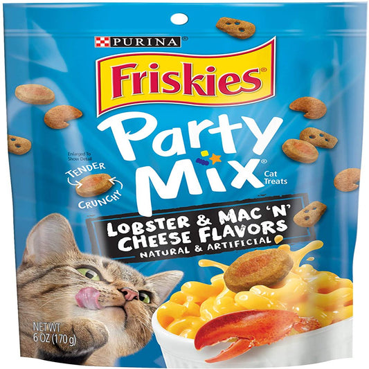 Purina Made in USA Facilities Cat Treats, Party Mix Lobster & Mac 'N' Cheese Flavors - (6) 6 Oz. Pouches Animals & Pet Supplies > Pet Supplies > Cat Supplies > Cat Treats Home Décor   