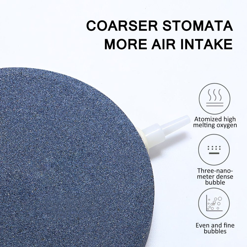 Functional Air Stone Disc Silent Bubble Diffuser Light Fish Tank Bubbler Air Stone Portable Air Stone Kit Animals & Pet Supplies > Pet Supplies > Fish Supplies > Aquarium Air Stones & Diffusers Air Stone Disc
