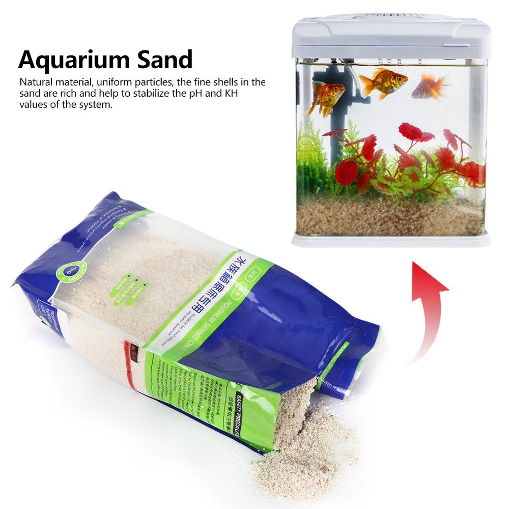 Natural Eco-Friendly Fish Tank Sand, Fish Tank Sand Gravel, for Fish Tank Animals & Pet Supplies > Pet Supplies > Fish Supplies > Aquarium Gravel & Substrates Ccdes   