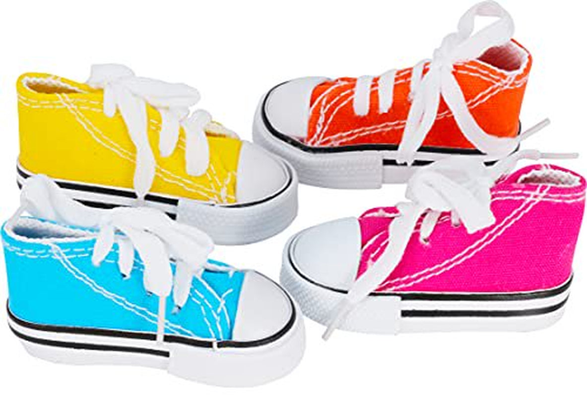 Bonka Bird Toys 6 Mini Sneakers Colorful Cotton Shredding Parrot Parrotlet Budgie Finch Cockatoo Animals & Pet Supplies > Pet Supplies > Bird Supplies > Bird Gyms & Playstands Bonka Bird Toys