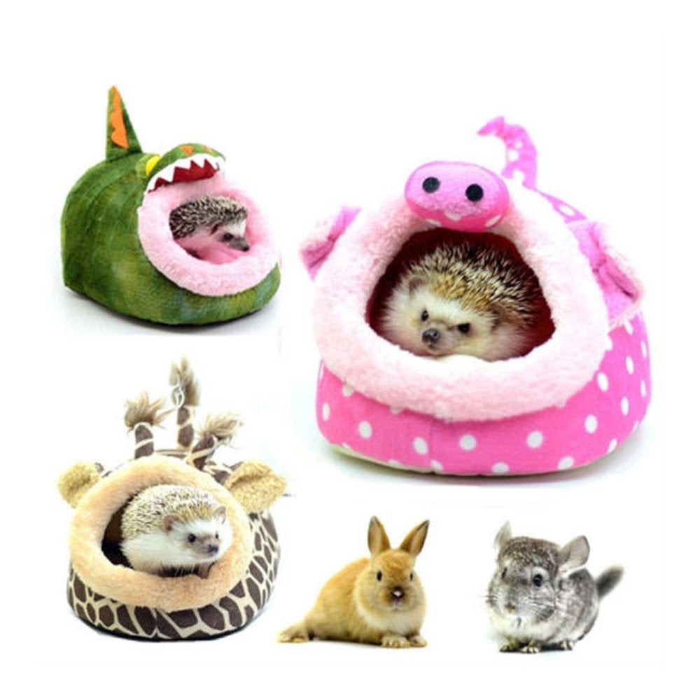 Bed Pet House Warm Small Mini Hamster Animal Squirrel Habitat Cage Sleeping Hedgehog Nest Plush Chinchilla Animals & Pet Supplies > Pet Supplies > Small Animal Supplies > Small Animal Habitats & Cages HOMEMAXS
