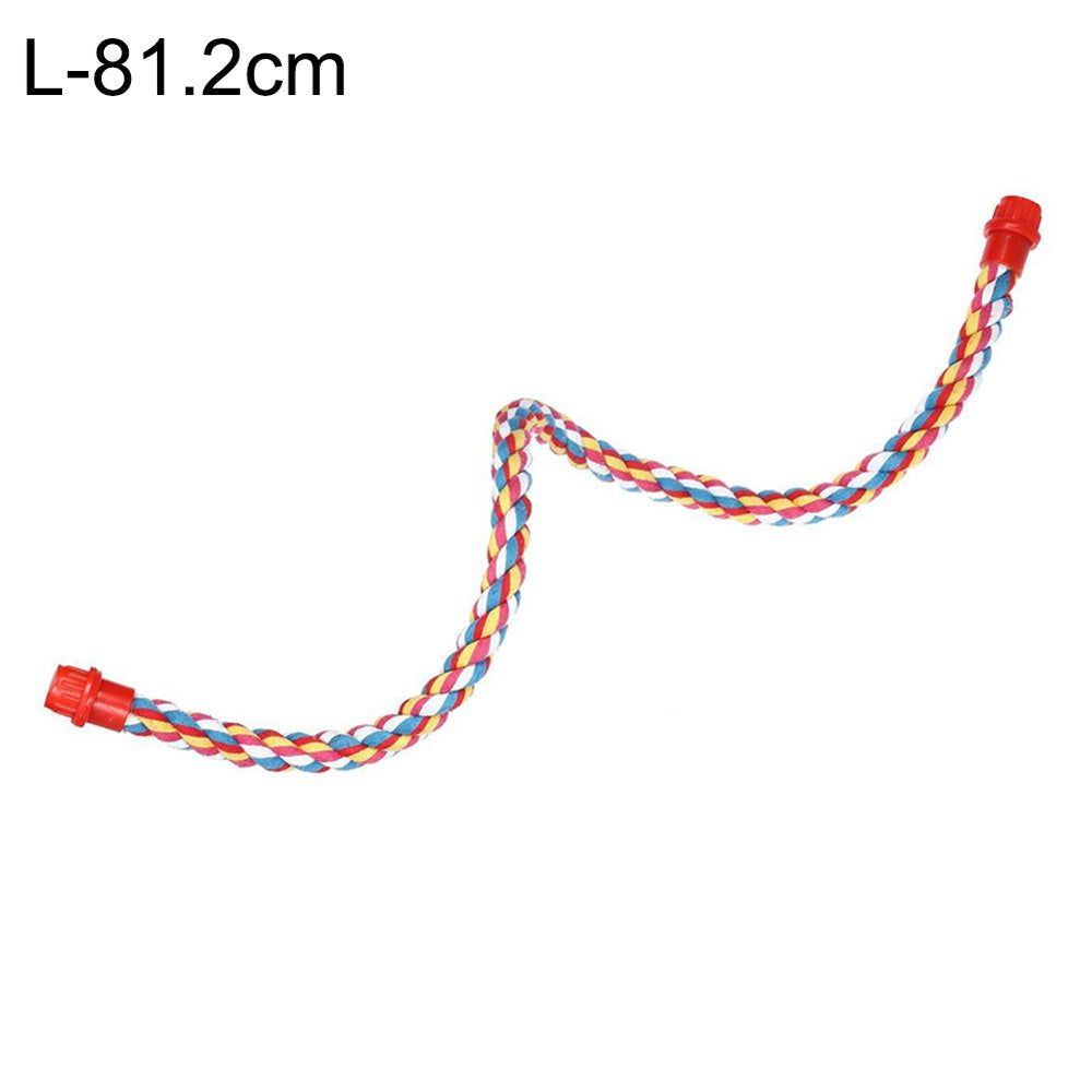 Archer Pet Bird Parrot Parakeet Cotton Rope Coil Cage Decor Stand Perch Chewing Toy Animals & Pet Supplies > Pet Supplies > Bird Supplies > Bird Cages & Stands Archer