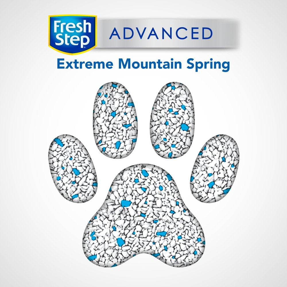 Fresh Step Advanced Extreme Clumping Cat Litter with Odor Control, Mountain Spring Scent, 18.5 Lb Animals & Pet Supplies > Pet Supplies > Cat Supplies > Cat Litter The Clorox Company