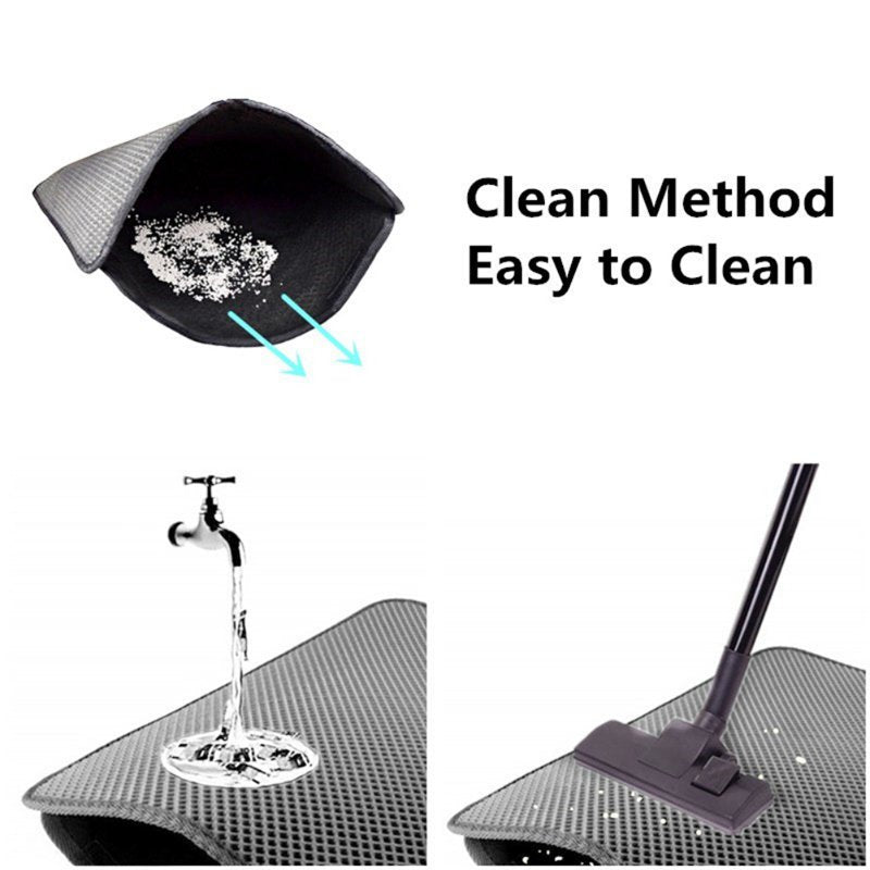 Cat Litter Mat Boxes Double Layer Waterproof anti Splash Scatter Easy Clean Animals & Pet Supplies > Pet Supplies > Cat Supplies > Cat Litter Box Mats Poseca