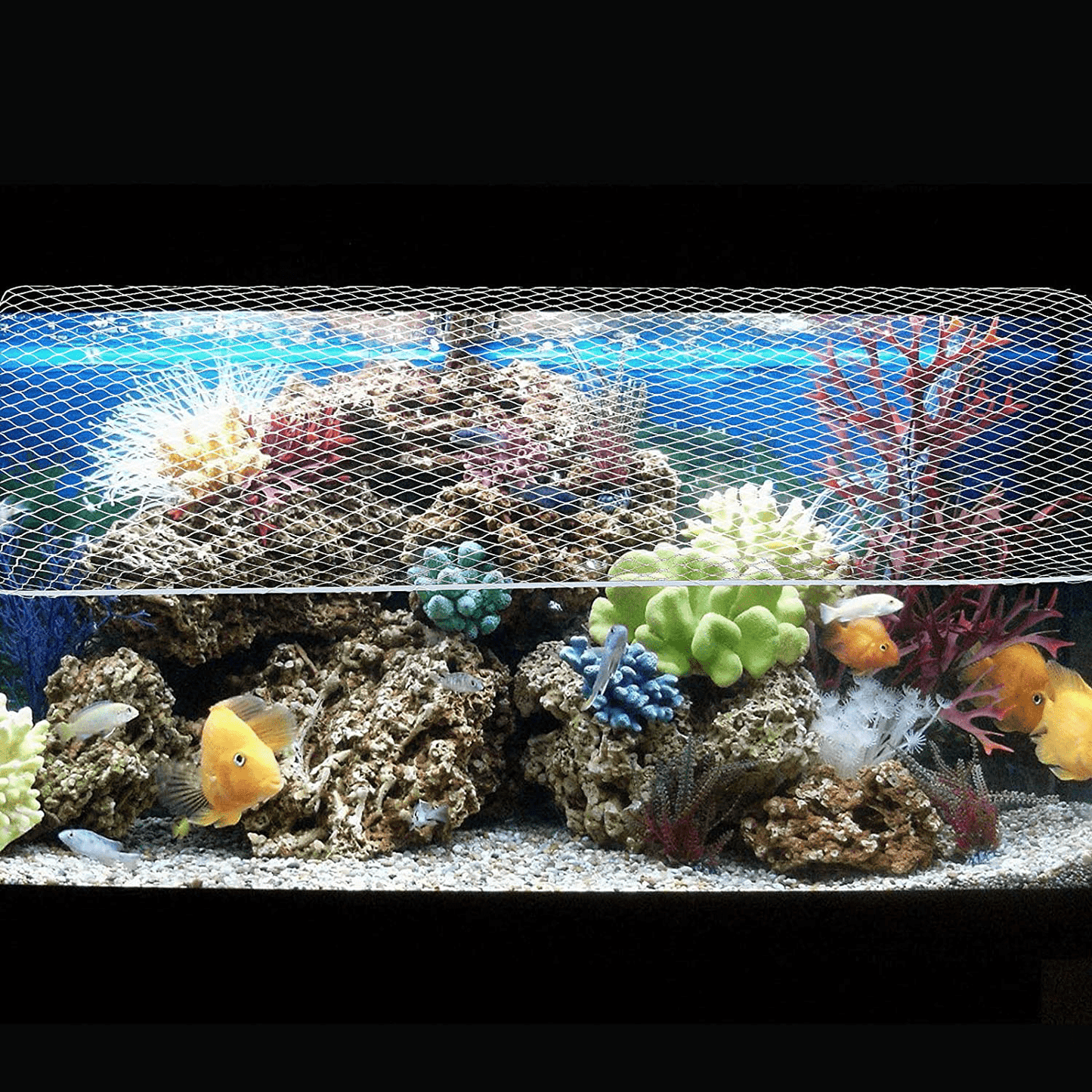 1.3 X 2.3 Ft Fish Tank Mesh Net Screen Cover Aquarium Screen Net Mesh Netting Air Screen Net Fish Tank Replacement Net Aquarium Fish Tank Covering for anti Fish Shrimp Jumping Animals & Pet Supplies > Pet Supplies > Fish Supplies > Aquarium Fish Nets stream store