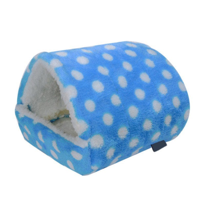 1 Pack Warm Pet Hamster Cushion Hammock Small Animal House Rabbit Mice Squirrel Toy House with Bed Mat 2.76"*3.15" Animals & Pet Supplies > Pet Supplies > Small Animal Supplies > Small Animal Bedding Mancro M Blue 