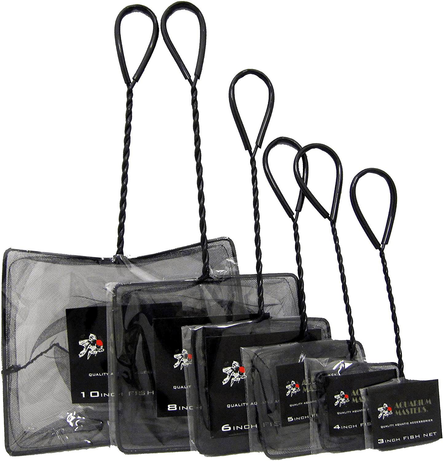 10 Inch Professional Nylon Fish Net with 10.5 Inch Handle for Fish Aquariums and Terrariums Animals & Pet Supplies > Pet Supplies > Fish Supplies > Aquarium Fish Nets Aquarium Masters