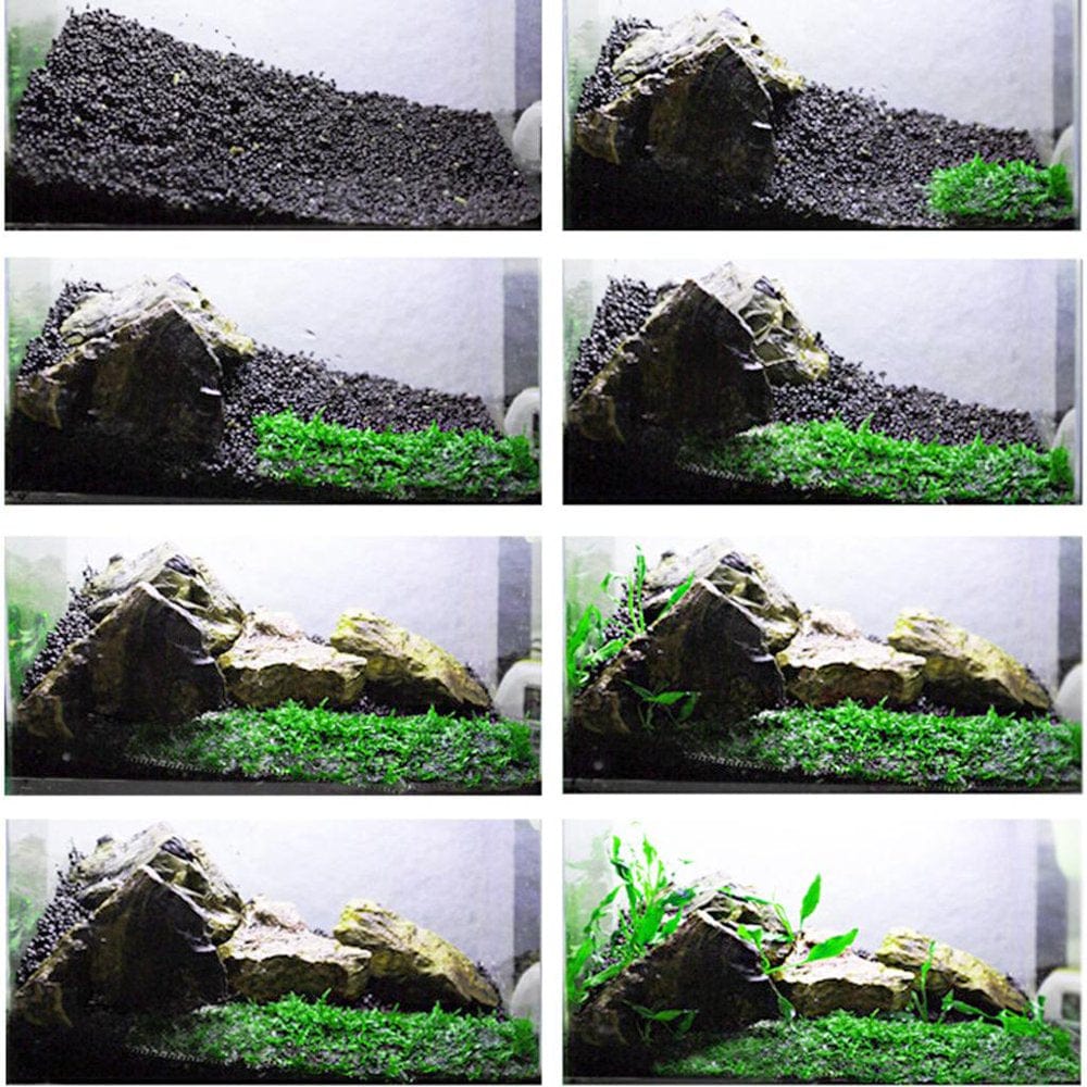 10 Pcs Aquarium Fish Pad Plants Net Cave Ornament Animals & Pet Supplies > Pet Supplies > Fish Supplies > Aquarium Fish Nets Colcolo