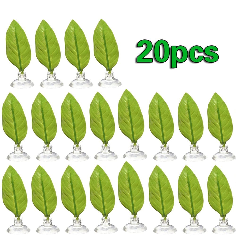10 Pcs Fish Leaf Pad Betta Hammock for Betta Fish, Light and Realistic, Practical, Comfortable and Safe for Small Fish Tanks, Large Fish Tanks, Aquariums Animals & Pet Supplies > Pet Supplies > Fish Supplies > Aquarium Lighting Laidan 20pcs