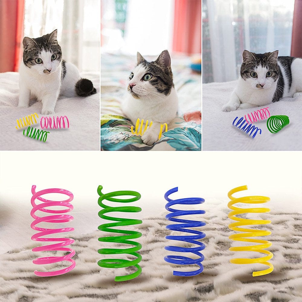 100 Pack Cat Spring Toys, Plastic Coils for Indoor Active Healthy Play Random Color Animals & Pet Supplies > Pet Supplies > Cat Supplies > Cat Toys PS20220428