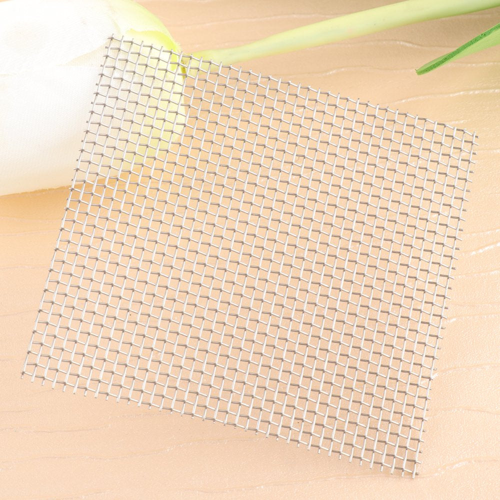 Etereauty 1 Pc 304 Stainless Steel Wire Mesh Pad Moss Net Aquarium Fish Tank Water Grass Plants Fixed Net Ornaments - 8X8Cm (Silver) Animals & Pet Supplies > Pet Supplies > Fish Supplies > Aquarium Fish Nets ETEREAUTY