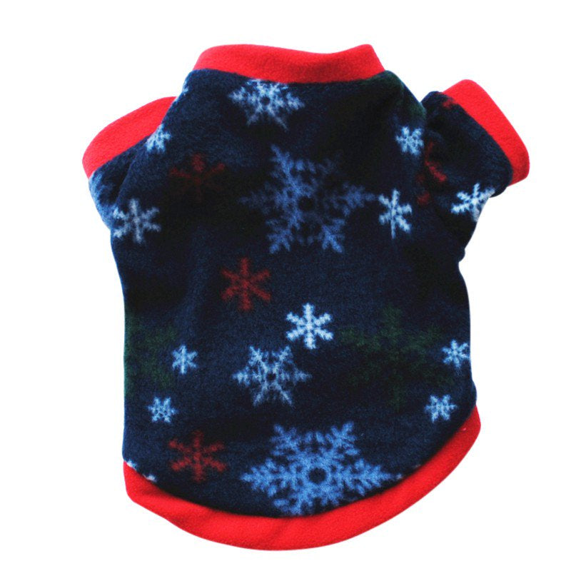 Christmas Dog Warm Sweater Cotton Costume Small Dog Cat Pet Clothing Puppy Jacket Apparel Warm Pullover Animals & Pet Supplies > Pet Supplies > Cat Supplies > Cat Apparel The Hillman Group M A Style 