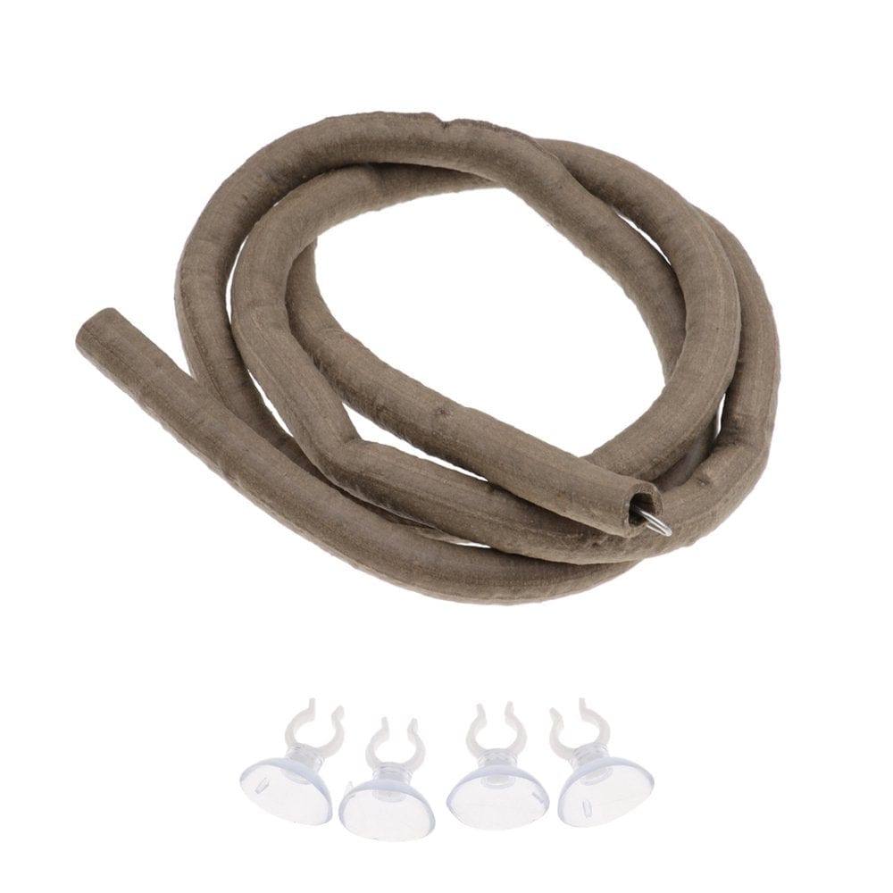 100Cm/3.2Ft Animal Vine - Twistable, Bendable Branch - Creates Natural-Looking Habitat for Reptile and Amphibian-Décor & Climbing Toy for Chameleons, Frogs, Geckos, S - 4 Suction Animals & Pet Supplies > Pet Supplies > Reptile & Amphibian Supplies > Reptile & Amphibian Habitats Gazechimp