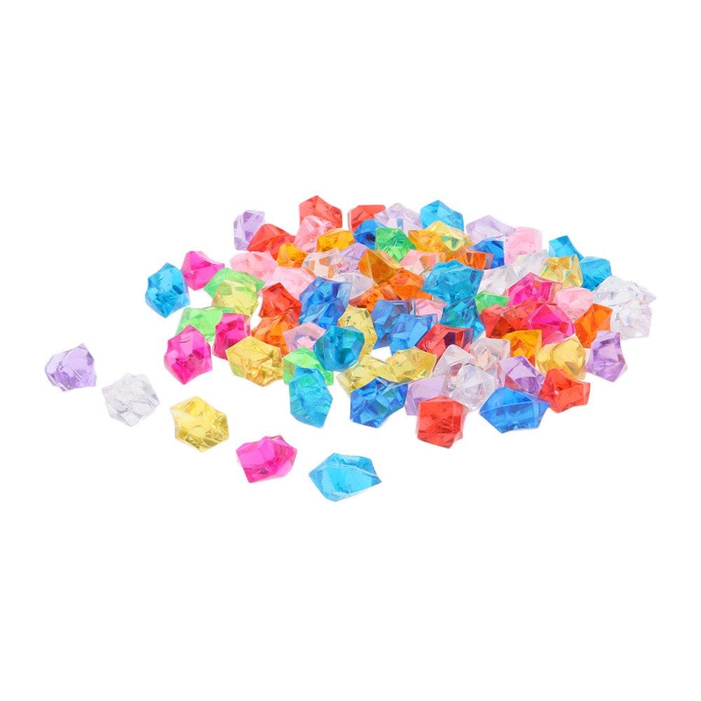 100Pcs Crystal S Pebbles Decorative Transparent S Aquarium Background Fish Tank Decor Animals & Pet Supplies > Pet Supplies > Fish Supplies > Aquarium Decor Gazechimp