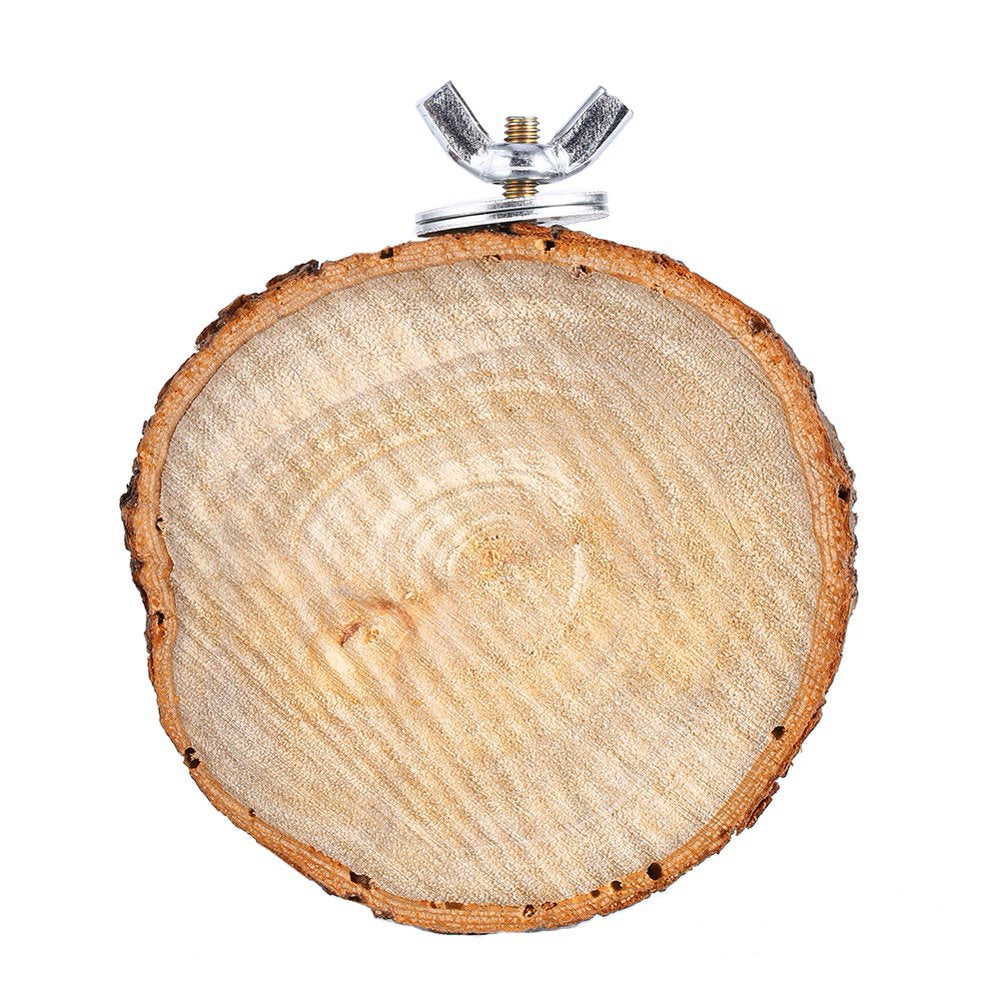 FTVOGUE Wood round Platform, Chew Toy,Pet Bird Cage Chew Toy Natural Wood Stand Platform for Parakeet Cockatiel Animals & Pet Supplies > Pet Supplies > Bird Supplies > Bird Cages & Stands Ftvogue