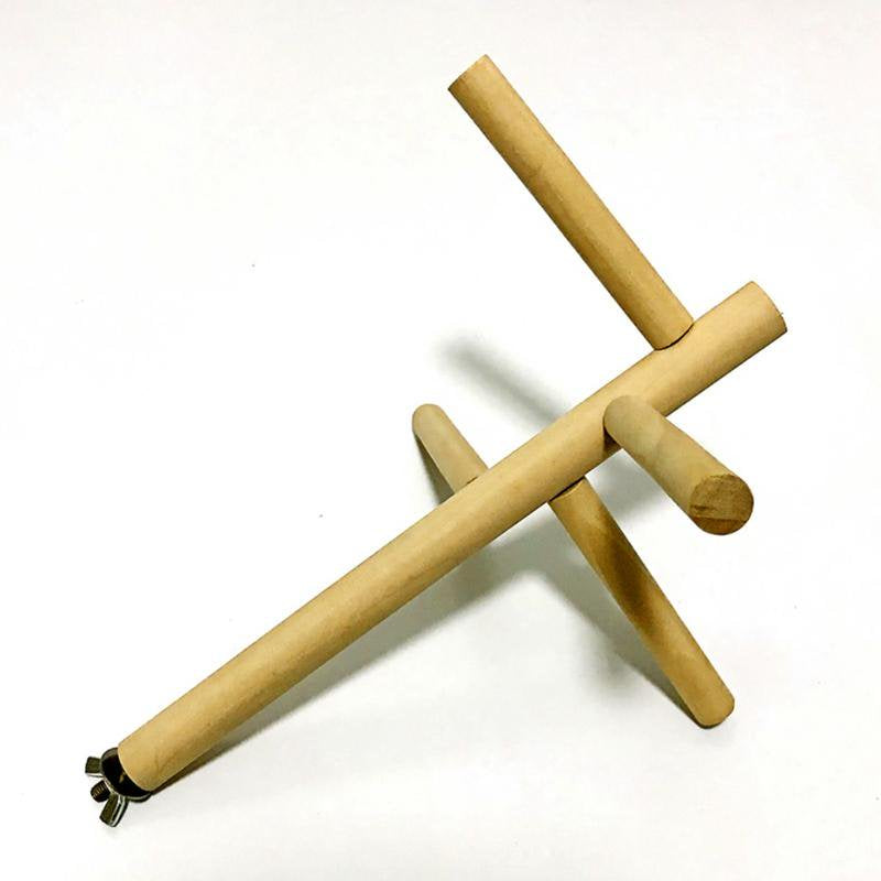 JANDEL Bird Stand Stick, Pet Bird Toys for Cage Parrot Perch, 4-Layer Stages Toys Natural Wood Rotating Ladder, Bird Perch Animals & Pet Supplies > Pet Supplies > Bird Supplies > Bird Ladders & Perches JANDEL