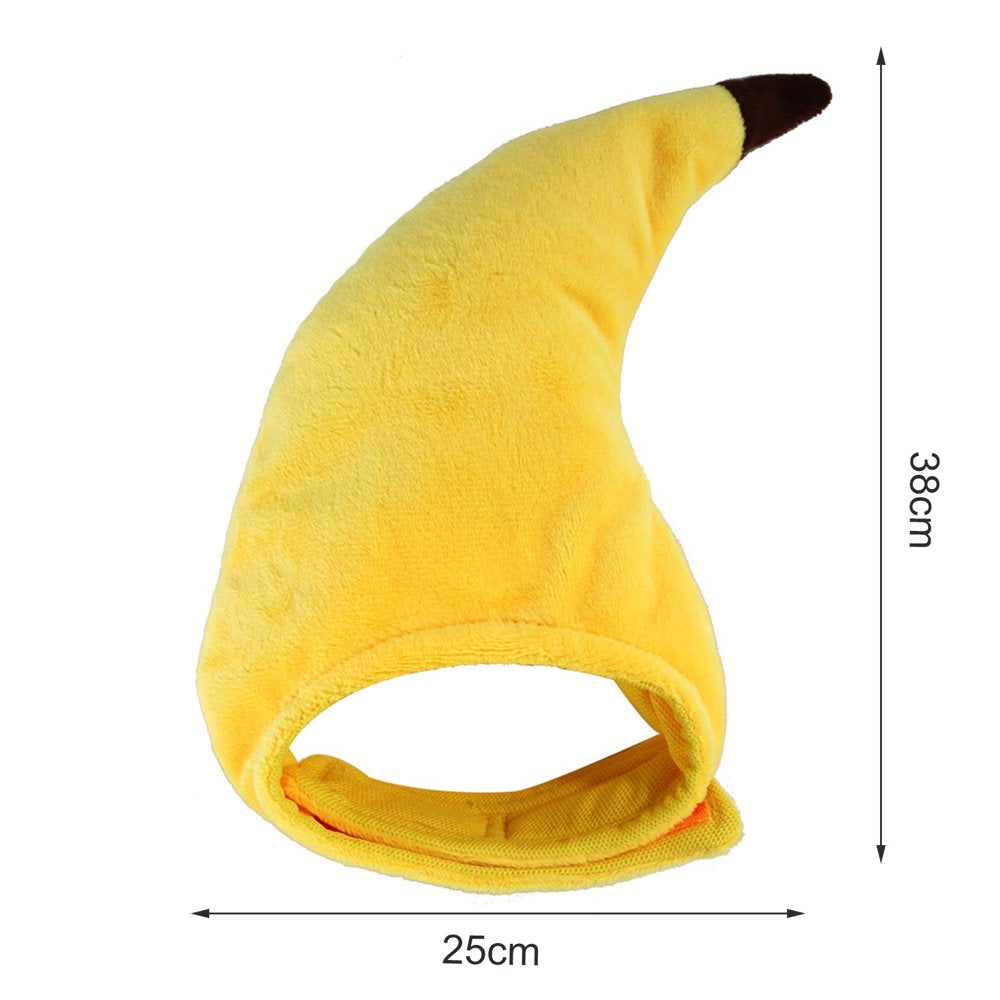 Pet Enjoy Cat Banana Hat Headwear,Cat Dog Soft Headgear Costume Pet Banana Cap,Funny Fruit Banana Apparel for Cats Kitten Puppy Small Dogs Animals & Pet Supplies > Pet Supplies > Dog Supplies > Dog Apparel Pet Enjoy