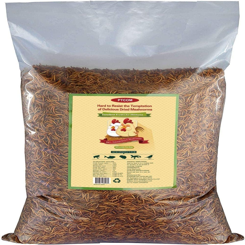 10Lbs Bulk Non-Gmo Dried Mealworms for Reptile , Tortoise ; Amphibian ,Lizard ;Wild Birds; Chichens; Duck Etc Animals & Pet Supplies > Pet Supplies > Bird Supplies > Bird Treats HATORTEMPT