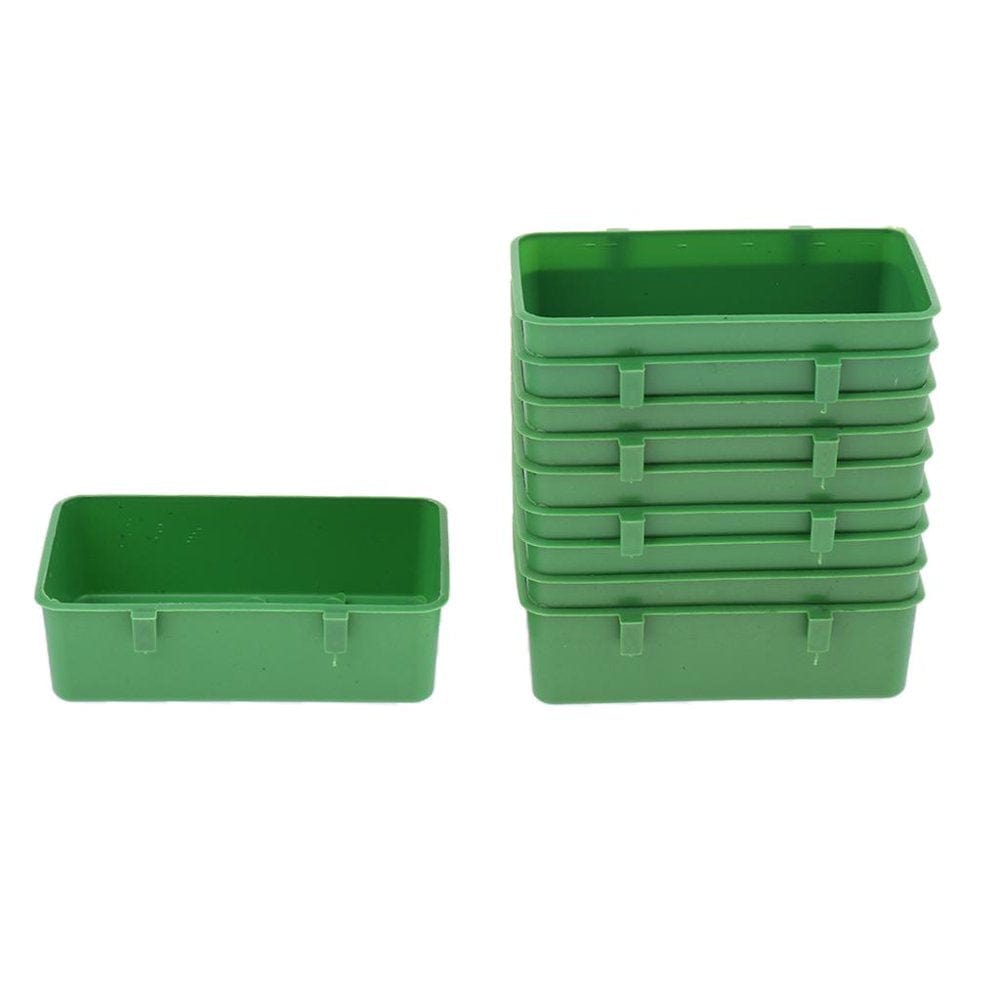 10X Bird Parrot Pigeons Cage Stand Feeding Cup Bowl Cups Bathing Animals & Pet Supplies > Pet Supplies > Bird Supplies > Bird Cages & Stands SunniMix