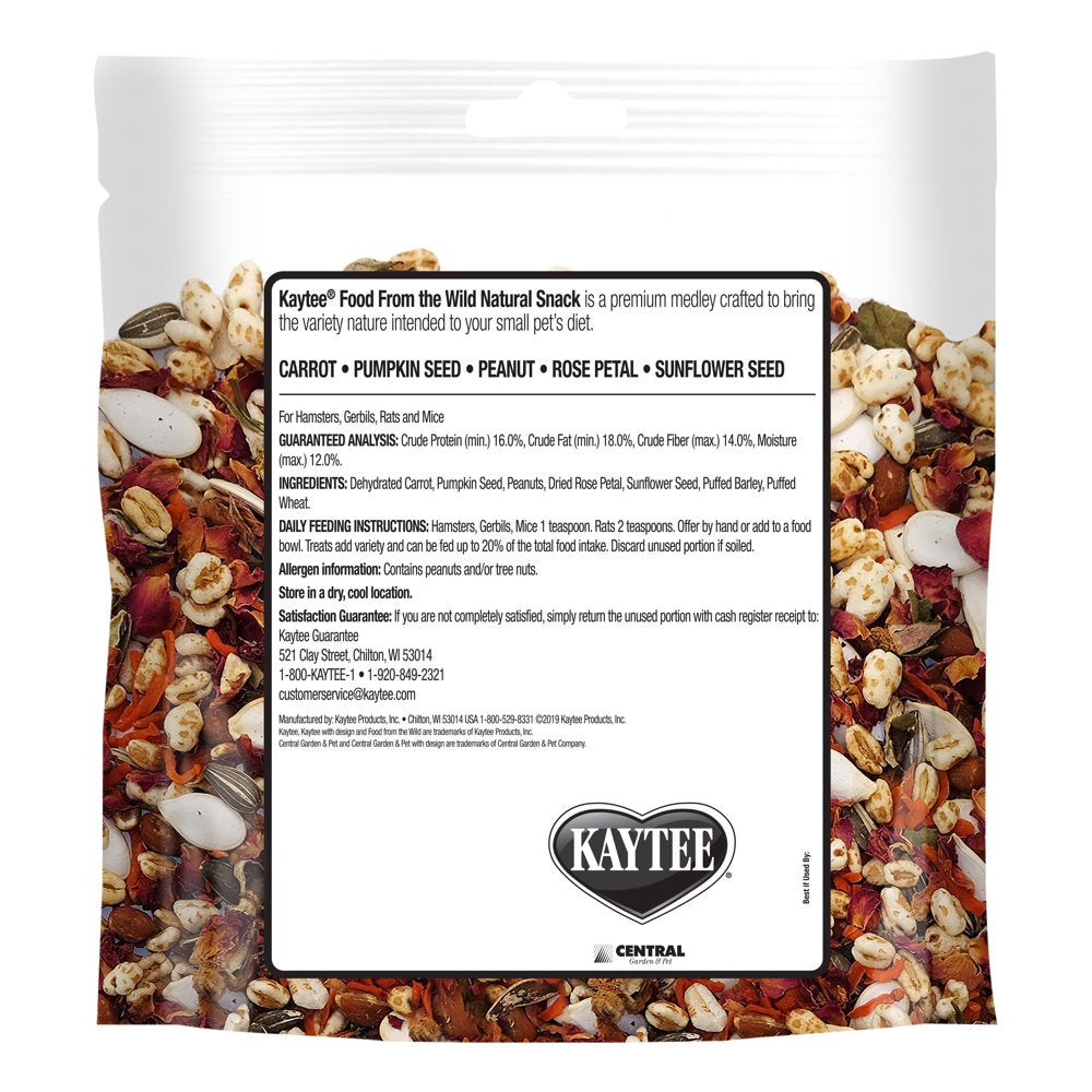 Kaytee Food from the Wild Natural Snack Animals & Pet Supplies > Pet Supplies > Small Animal Supplies > Small Animal Treats Central Garden and Pet