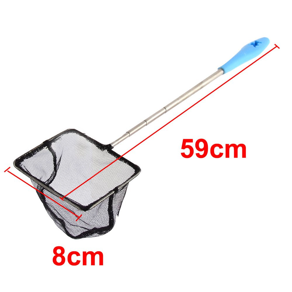 Recratable Handle Goldfish Shrimp Catch Fishing Landing Net for Aquarium Pond Animals & Pet Supplies > Pet Supplies > Fish Supplies > Aquarium Fish Nets Unique-Bargains