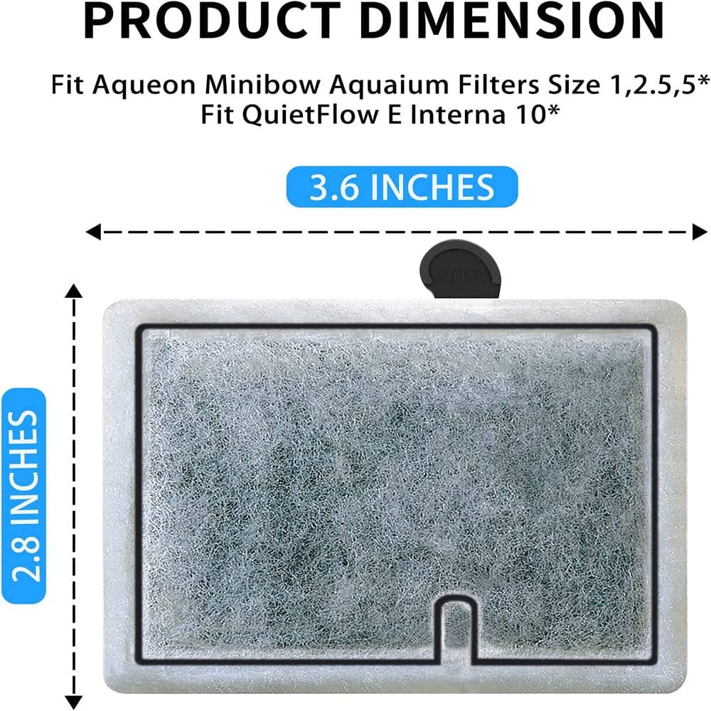 12 Pack Fish Tank Filter Cartridge for Aqueon Filter Cartridges Small, Replacement Filter Cartridge for Quietflow 10 and 1/2.5/5 Gallon Minibow Aquarium Cartridge Filters -S Animals & Pet Supplies > Pet Supplies > Fish Supplies > Aquarium Filters China