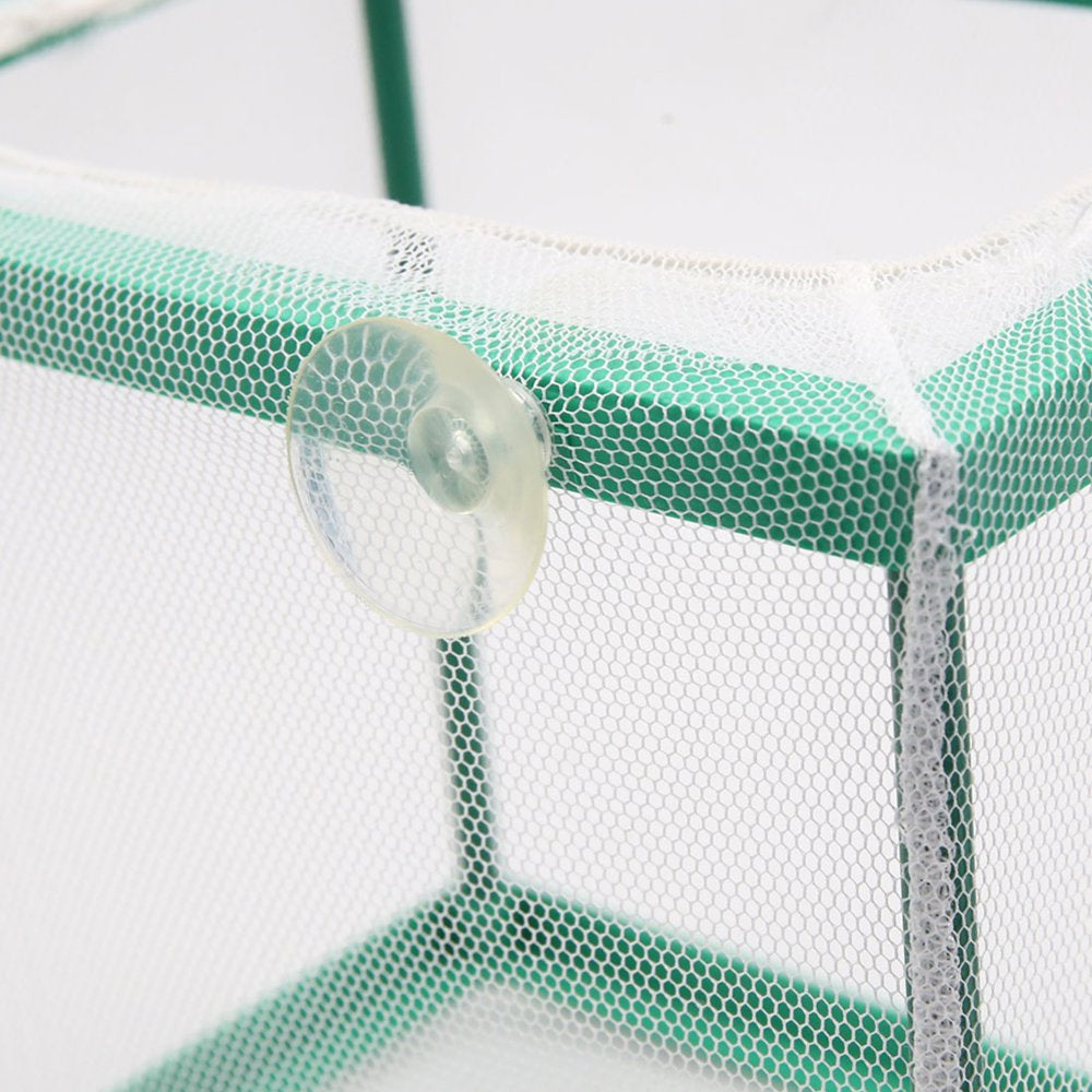 Aquarium Fish Separation Net Breeder Isolation Box Container Green 6.7X5X5.9Inch Animals & Pet Supplies > Pet Supplies > Fish Supplies > Aquarium Fish Nets Unique Bargains
