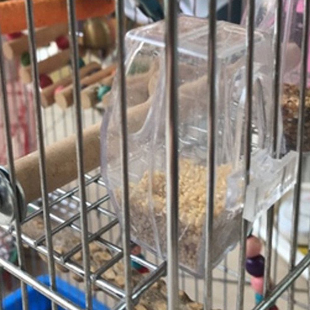 Pet Bird Parrot Clean Cup Feeder and Water Feeding Bowl Birds Cage Accessory 3 Animals & Pet Supplies > Pet Supplies > Bird Supplies > Bird Cage Accessories SunniMix