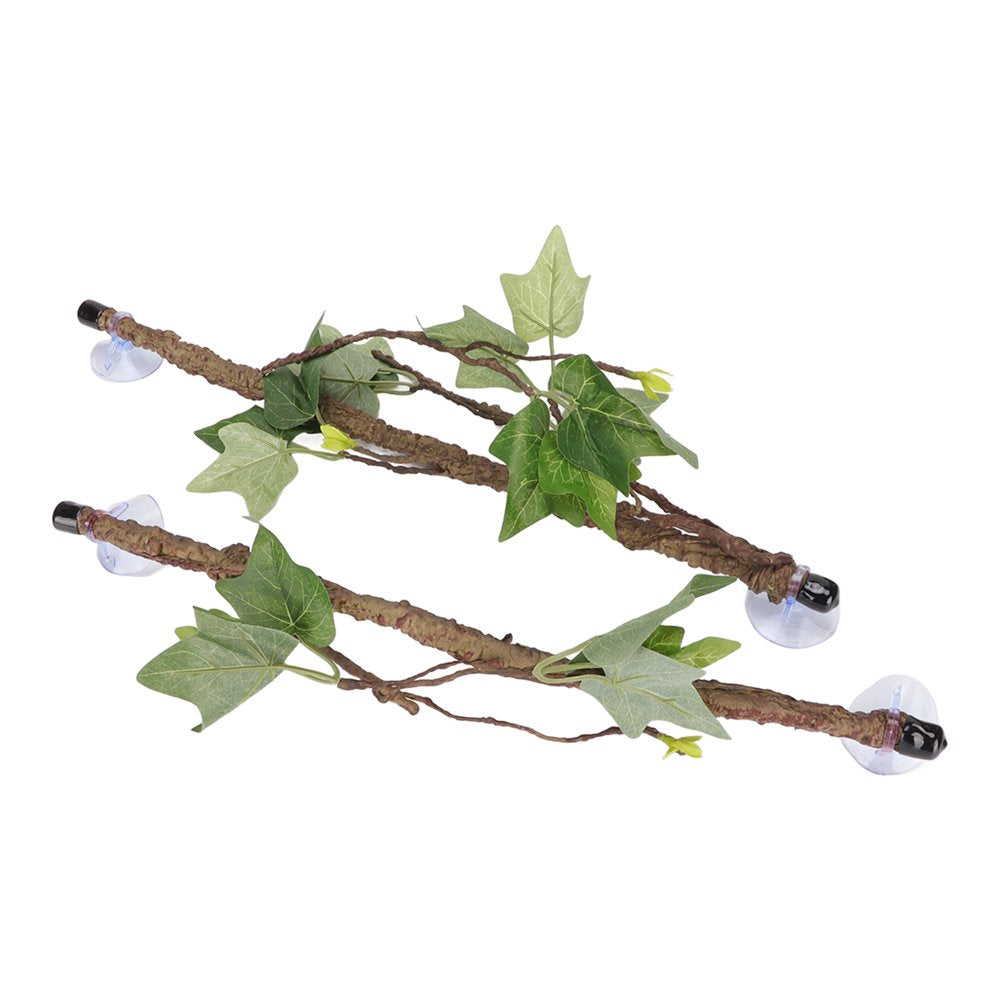 FAGINEY Reptile Branch Decoration,Reptile Corner Branch Terrarium Plant Decoration with Suction Cups for Amphibian Lizard Snake Climbing,Terrarium Plant Decoration Animals & Pet Supplies > Pet Supplies > Reptile & Amphibian Supplies > Reptile & Amphibian Habitat Accessories Khall