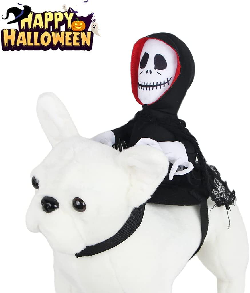 Vocheer Halloween Pet Costume - Ghost Apparel for Dog Cat Cosplay Party, Small Animals & Pet Supplies > Pet Supplies > Cat Supplies > Cat Apparel vocheer