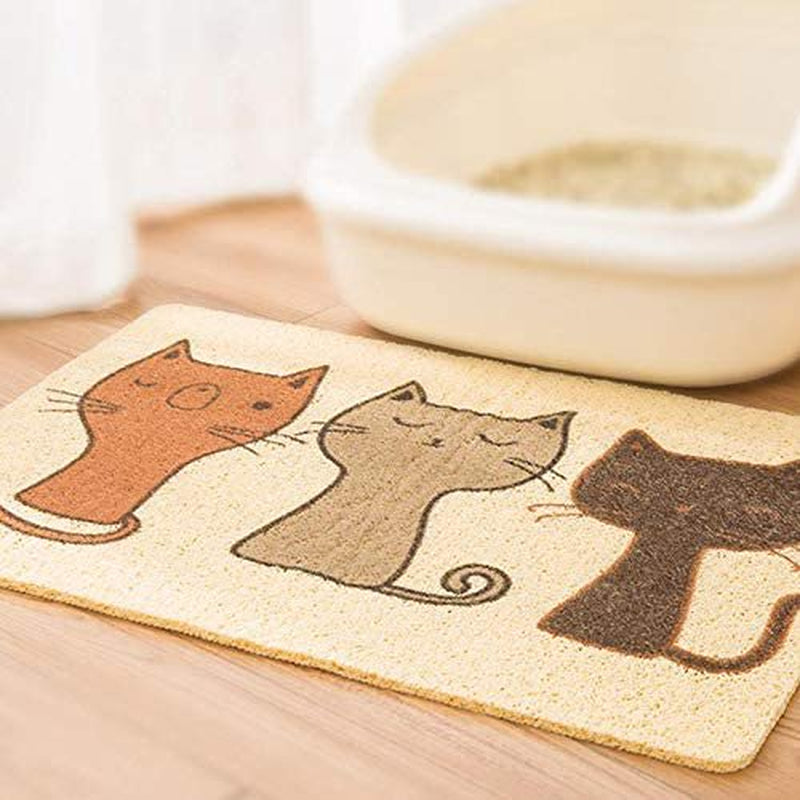BLUUXIN Cat Litter Mat Cat Litter Mat Cat Litter Box Cat Litter Box Anti-Cat Cage Mat Cat Foot Mat 40 * 60Cm Animals & Pet Supplies > Pet Supplies > Cat Supplies > Cat Litter Box Mats BLUUXIN