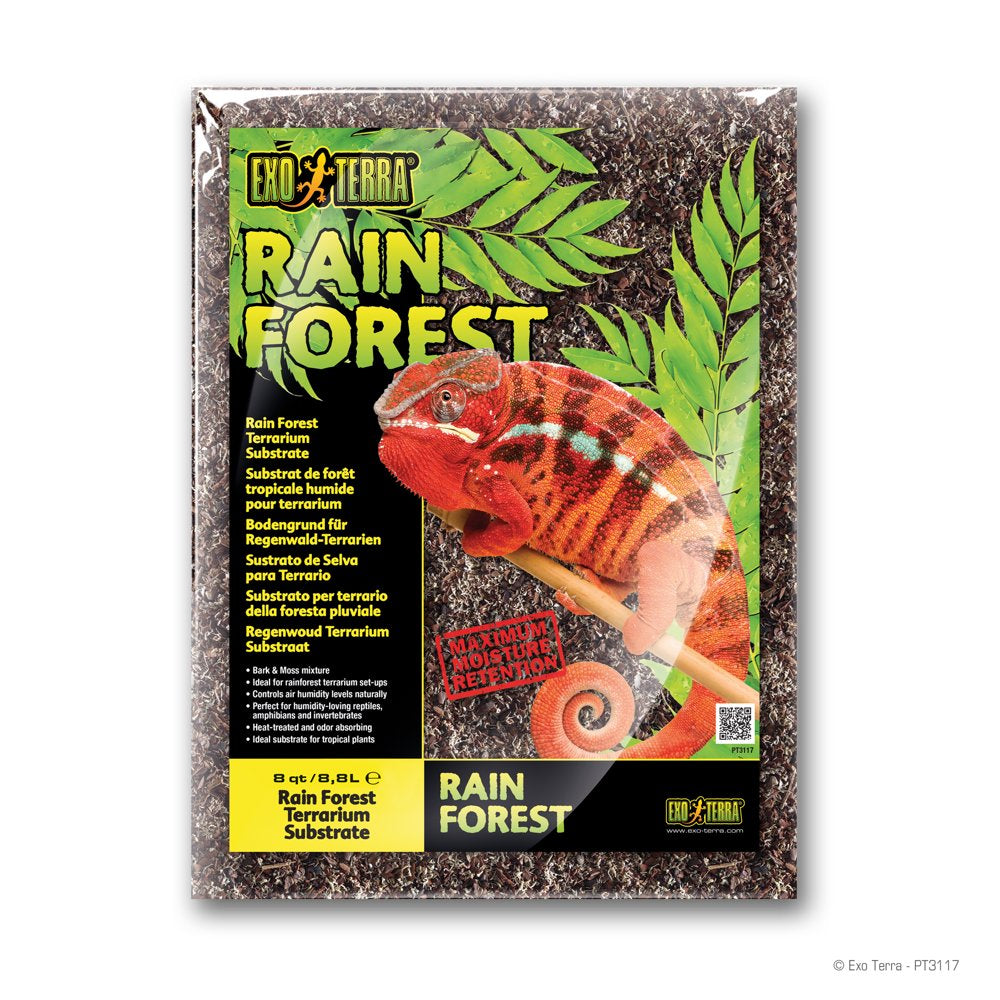 Exo Terra Rain Forest Substrate (8 Quart, 8.8 Liter) Animals & Pet Supplies > Pet Supplies > Reptile & Amphibian Supplies > Reptile & Amphibian Substrates Hagen